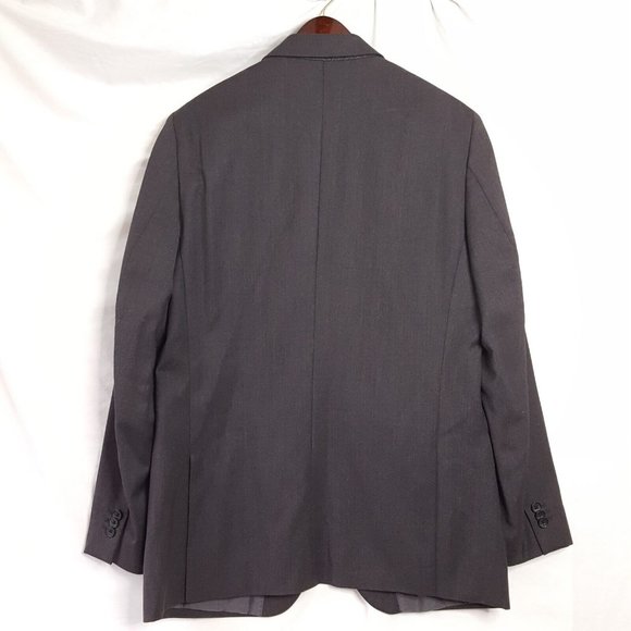 Banana Republic Lanificio F.Lli Cerruti Charcoal Suit Jacket Men's 42R Two Butto - Picture 3 of 8